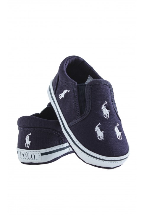 Navy blue baby shoes, Ralph Lauren