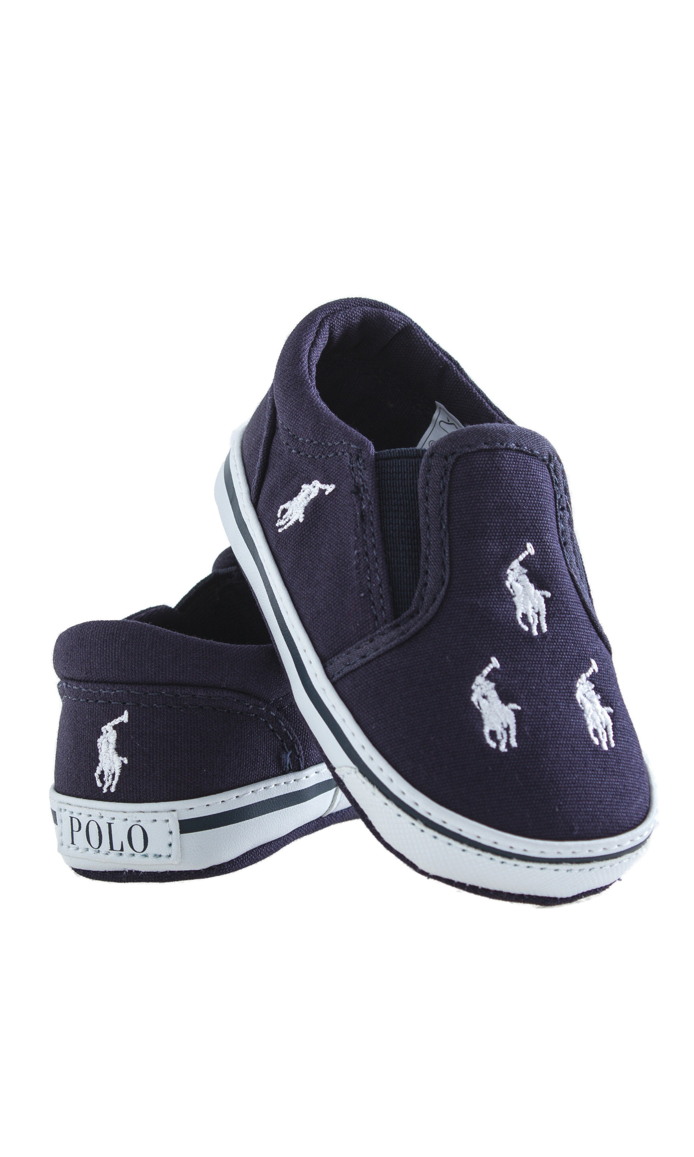 Navy blue baby shoes, Ralph Lauren - Celebrity Club