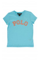 Blue T-shirt with POLO inscription, Polo Ralph Lauren