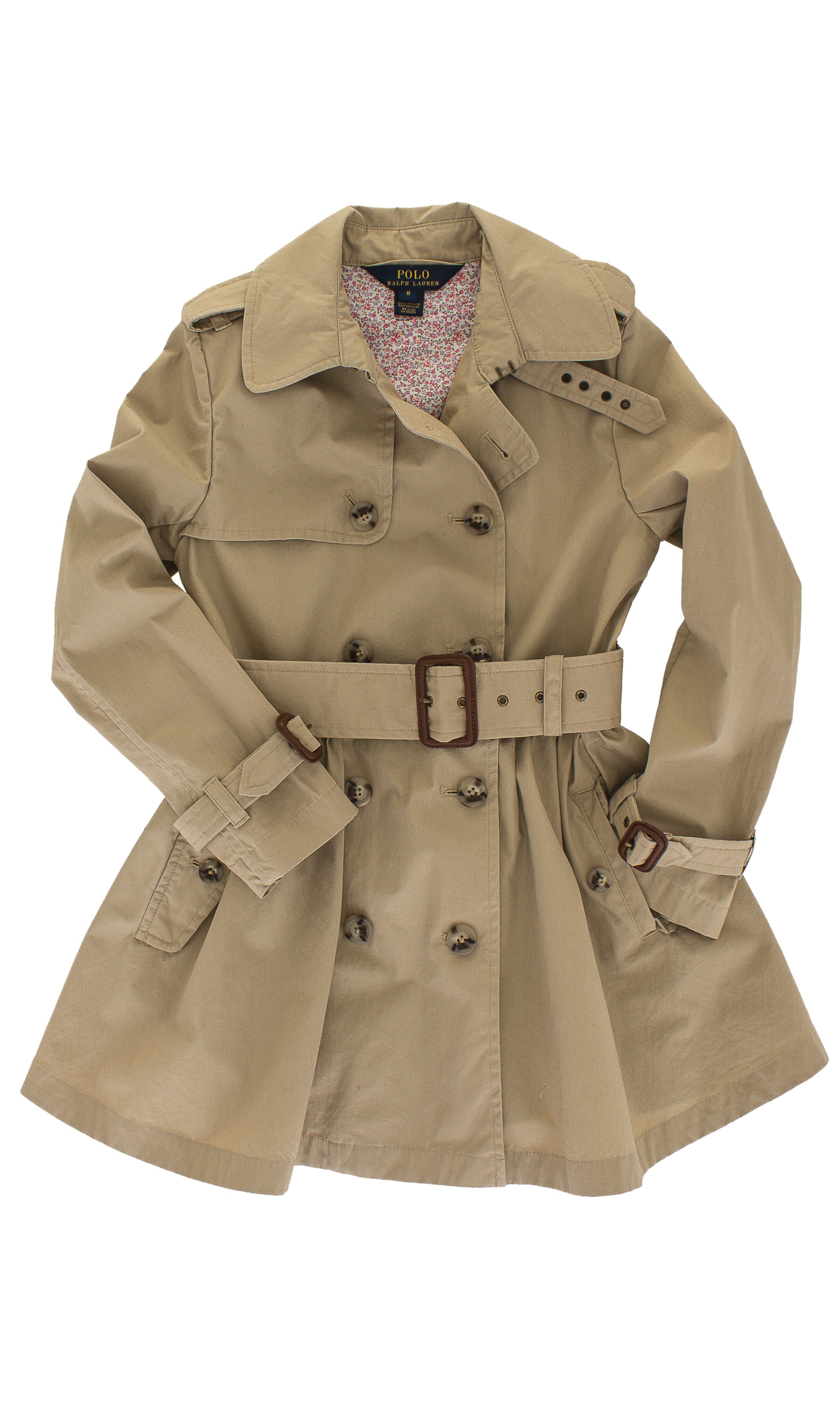 ralph lauren girls trench coat