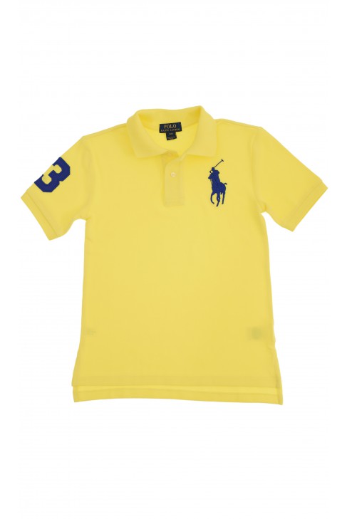 Yellow polo shirt with a sapphire horse, Polo Ralph Lauren - Celebrity-Club