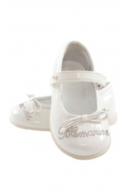 White shoes with inscription, Blumarine Baby
