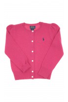 Dark pink girls cardigan, Polo Ralph Lauren