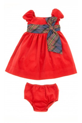 Red corduroy dress with sleeve, Polo Ralph