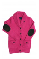 Pink, wool sweater with a shawl collar, Polo Ralph Lauren