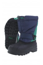 Navy blue-and-green snow boots, Polo Ralph Lauren