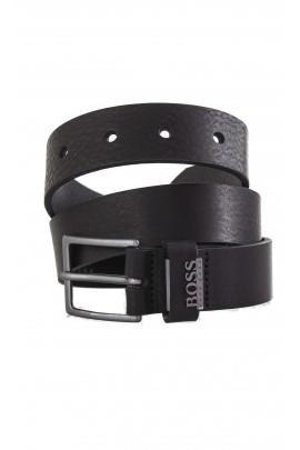 Black leather belt, Hugo Boss
