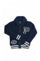 Navy blue cardigan fastened with buttons, Polo Ralph Lauren