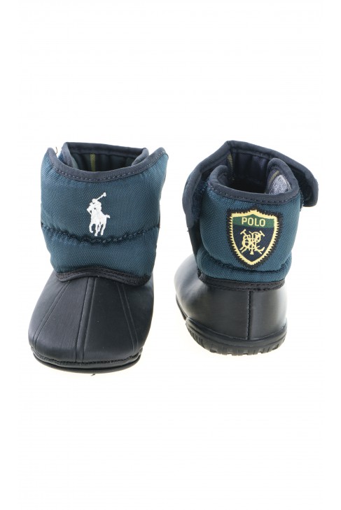 Navy blue-and-black little snow boots, Polo Ralph Lauren