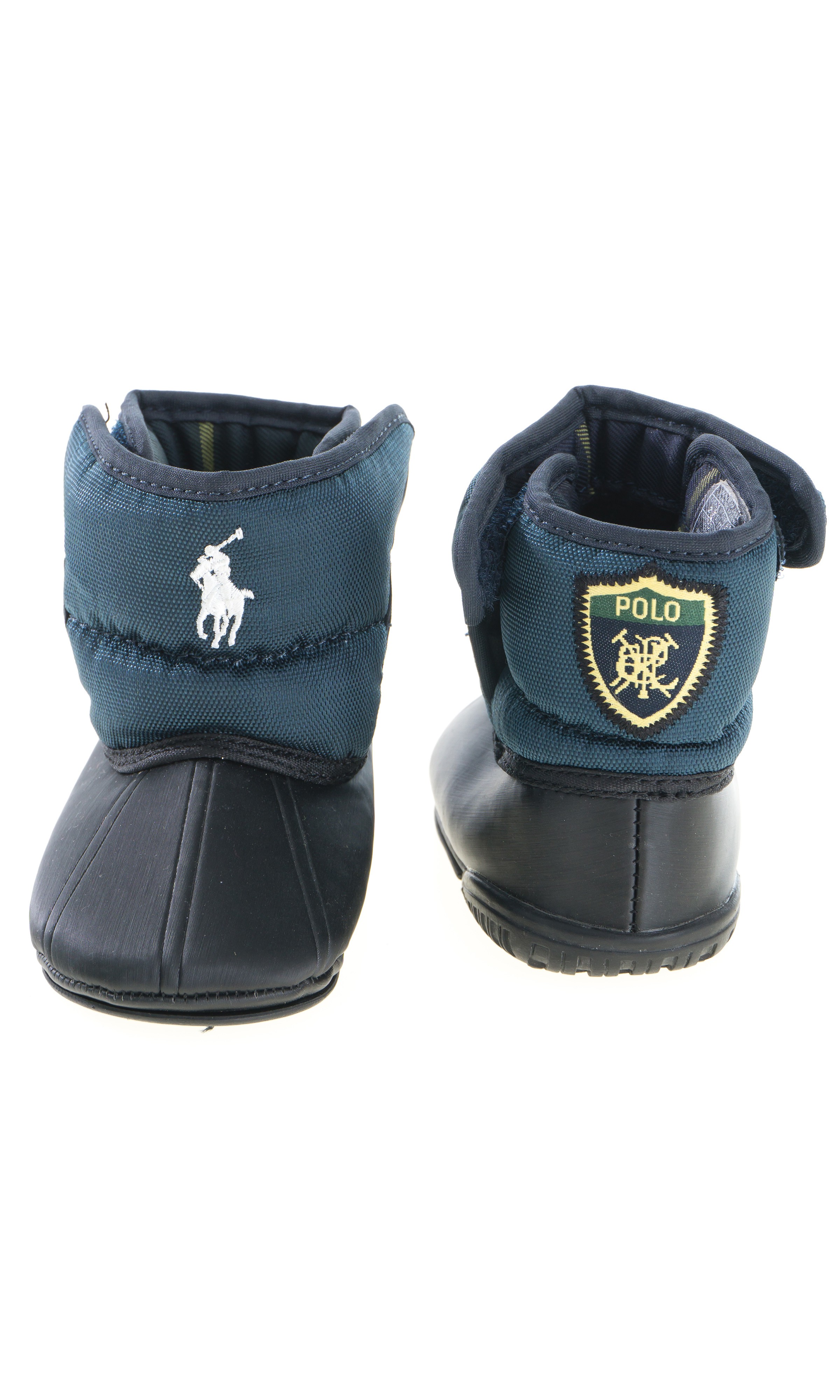 navy blue polo boots