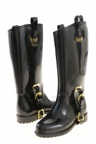 Black lined rubber boots, Polo Ralph Lauren