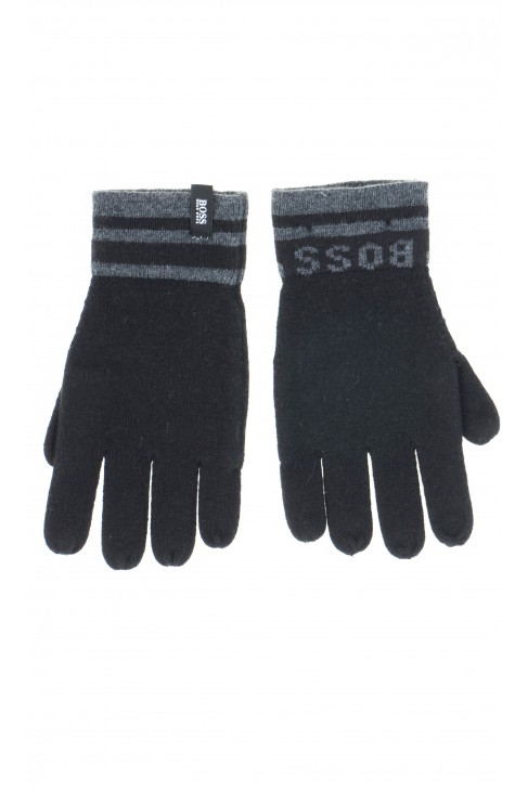 Black gloves. Hugo Boss
