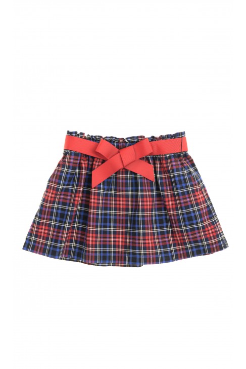 Skirt in red-and-navy blue checker, Polo Ralph Lauren