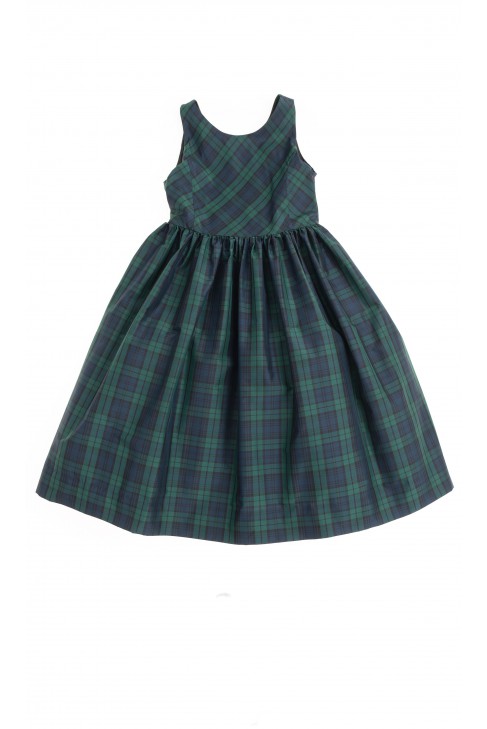 Dress in green-and-navy blue checker, Polo Ralph Lauren