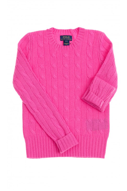 Pink cashmere sweater, Polo Ralph Lauren