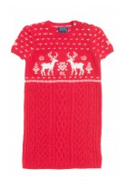 Red dress with Christmas patterns, Polo Ralph Lauren