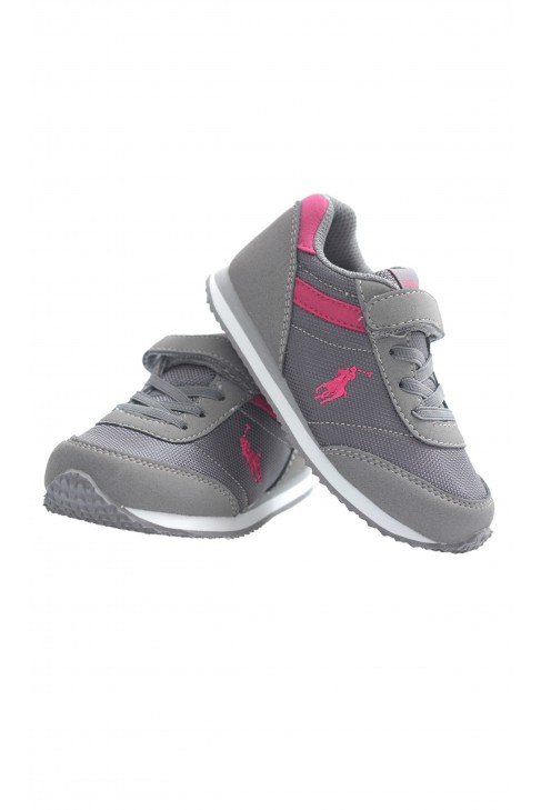Grey-and-pink sports shoes, Polo Ralph Lauren