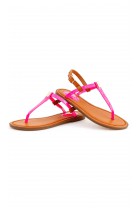 Pink leather flip-flops, Polo Ralph Lauren