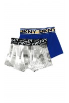 White and blue boxer shorts, DKNY