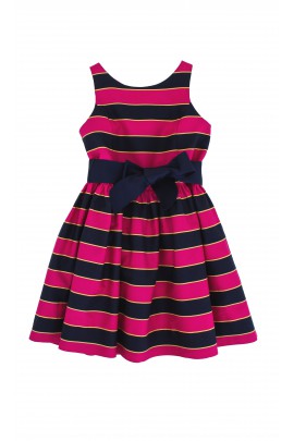 Pink-and-navy blue striped dress, Polo Ralph Lauren