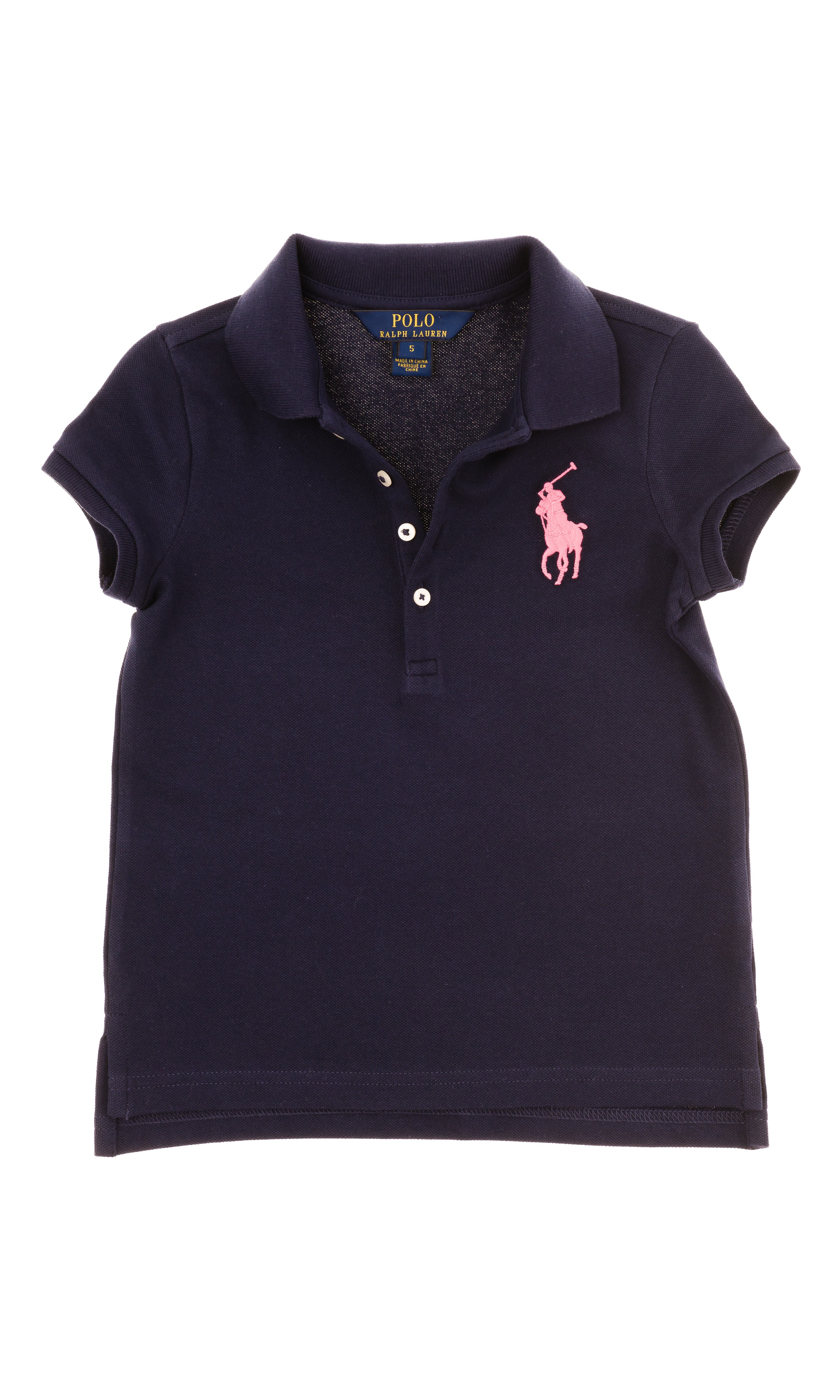 girls navy polo shirt