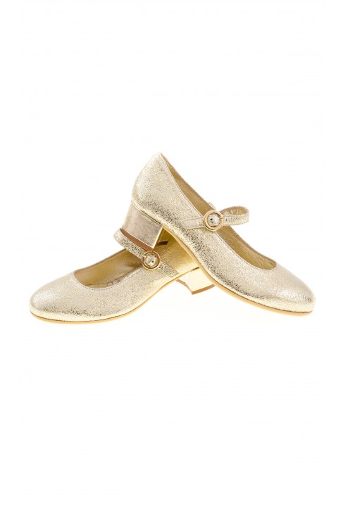 Golden heeled shoes, Monnalisa