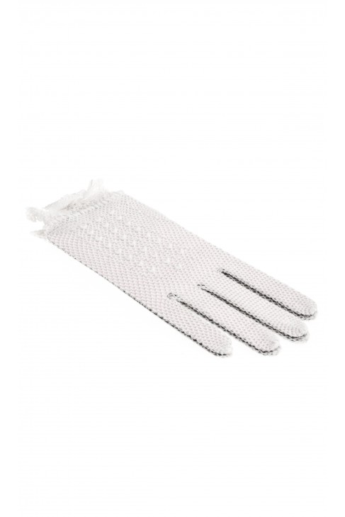 Gloves for the First Communion with pearls, Lesy