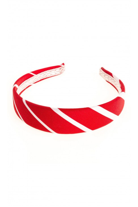 Headband with red-and-white stripes, Colorichiari