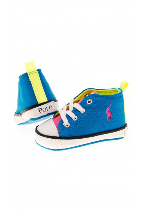 Turquoise baby trainers, Polo Ralph Lauren