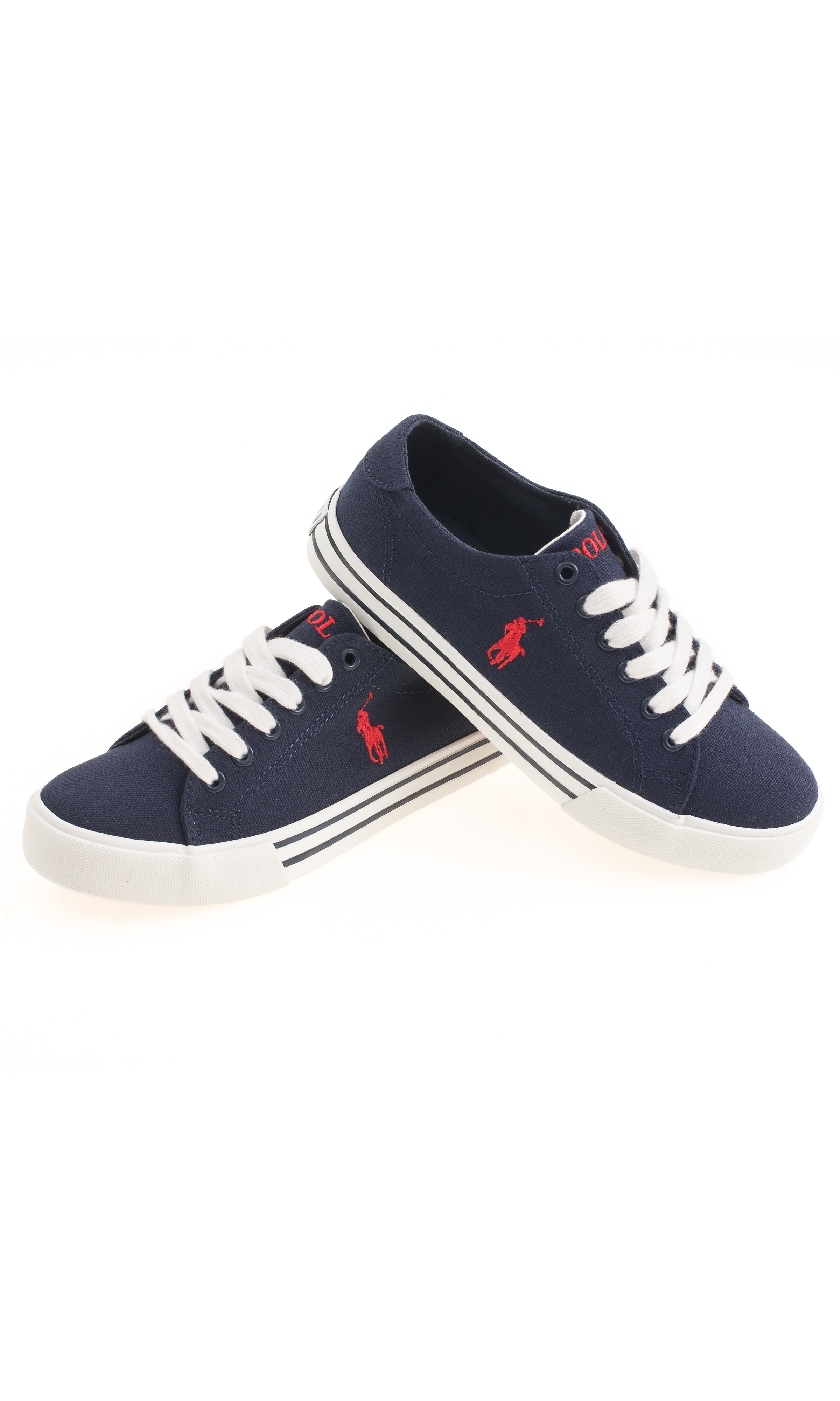 Navy blue laced plimsolls, Polo Ralph 