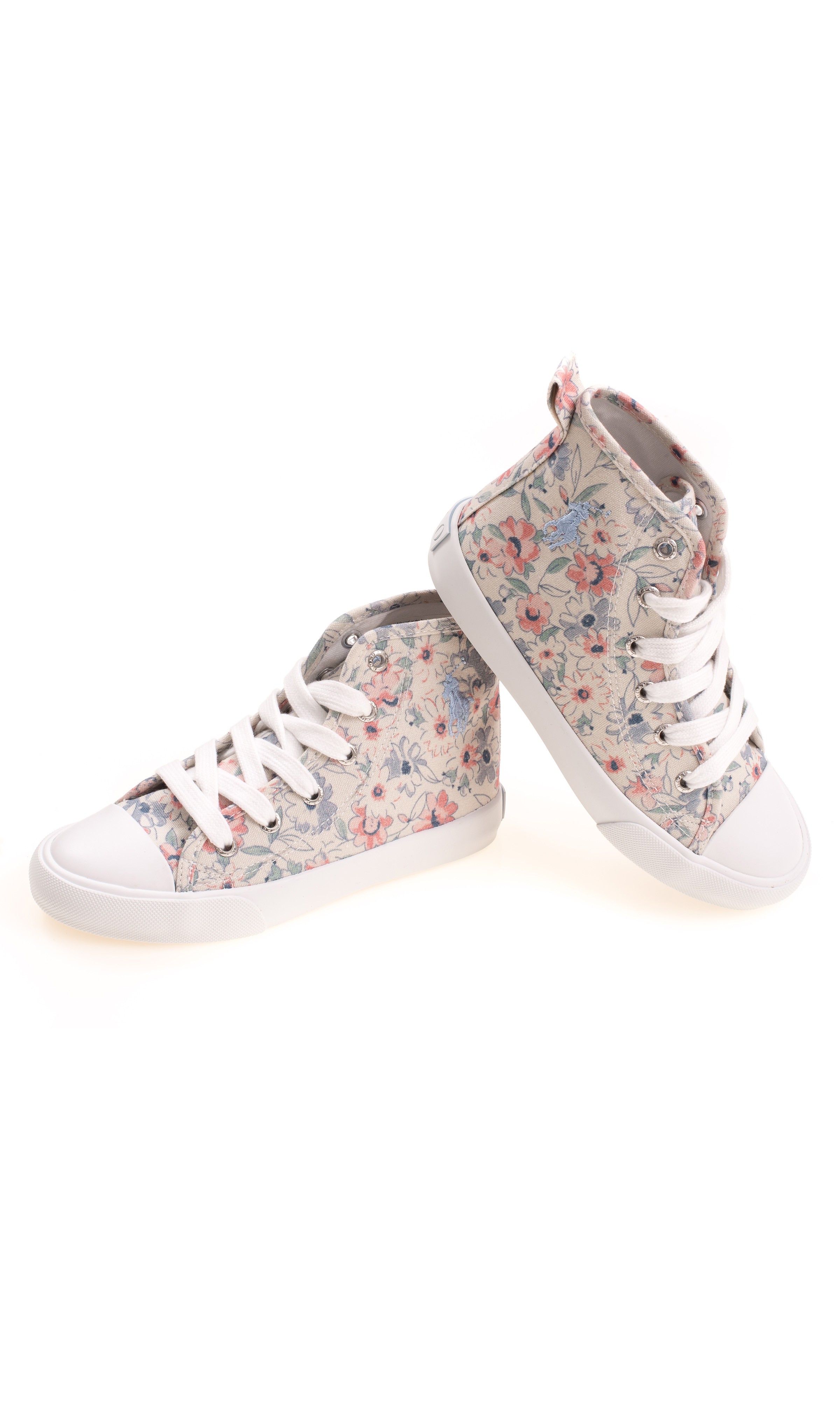 flowered trainers