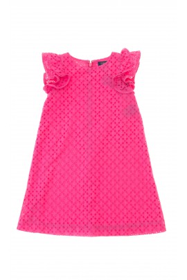 Pink openwork baby dress, Polo Ralph Lauren