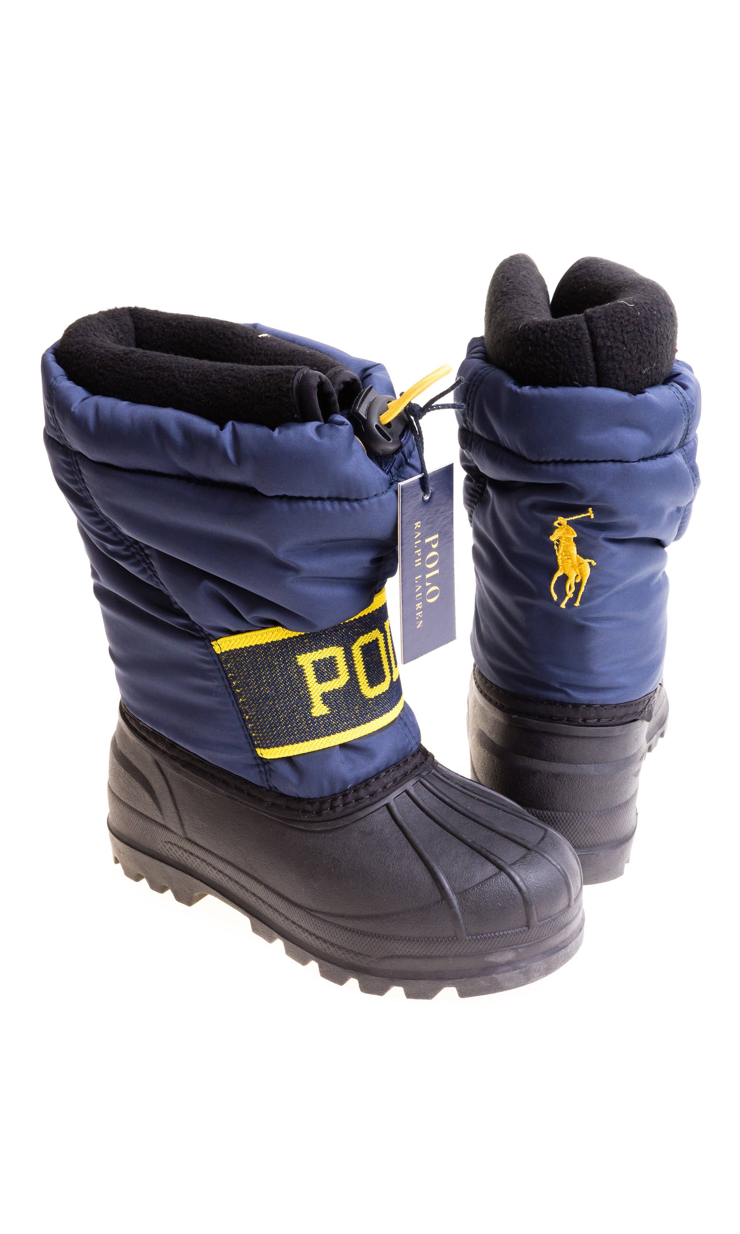 navy blue polo boots