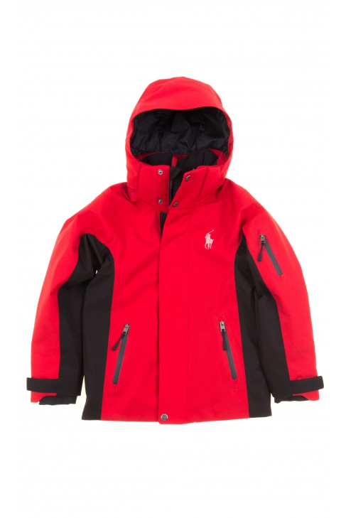 Red professional ski jacket, Polo Ralph 