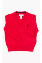 Red V-neck sweater, Polo Ralph Lauren