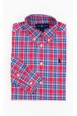 Boy shirt checked pink-and-blue, Polo Ralph Lauren