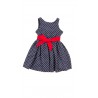 Granatowa sukienka w groszki, Polo Ralph Lauren