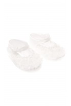Lace baby shoes for ecru dress, Aletta