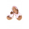 Różowe sandałki dziewczęce na rzep na pięcie, UGG