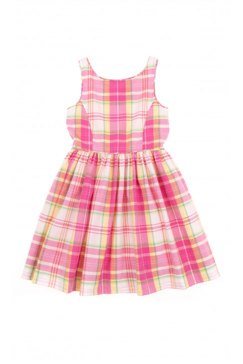 Dress with straps checked in colours, Polo Ralph Lauren