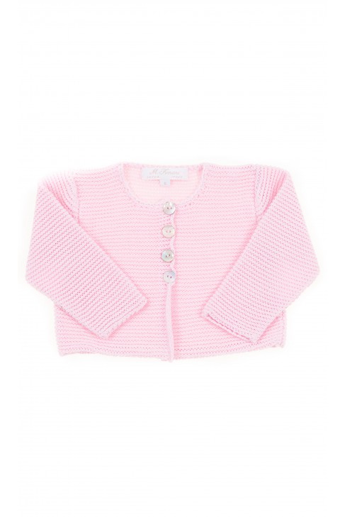 Różowy krótki sweterek niemowlęcy,  Ferrari Mariella