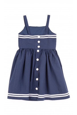 Navy blue elegant dress with straps, Polo Ralph Lauren