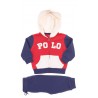 Boy’s tracksuit, top red-and-navy-blue+navy blue bottom, Polo Ralph Lauren