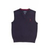 Navy blue boy’s cotton vest, Polo Ralph Lauren