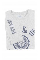 Grey boys t-shirt long sleeved, Polo Ralph Lauren