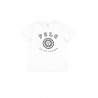 White boy’s t-shirt short sleeved with print at the front, Polo Ralph Lauren