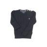 Navy blue girl’s sweater plait weave, Polo Ralph Lauren