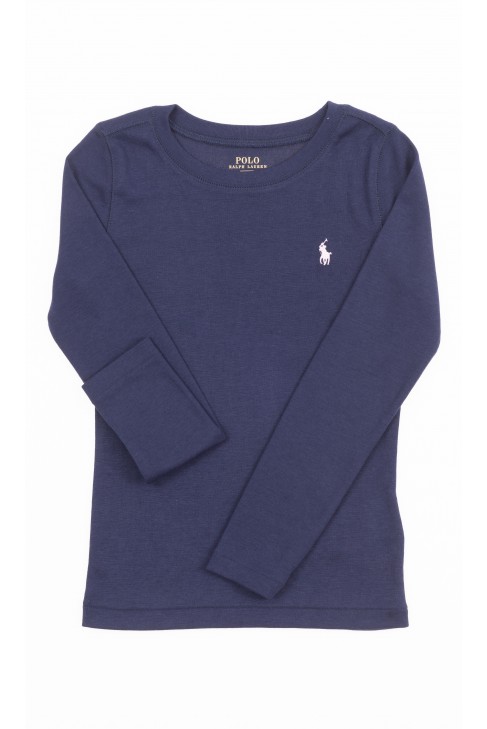 Navy blue girl t-shirt long sleeved, Polo Ralph Lauren