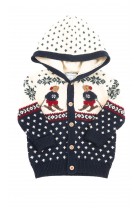 Hooded cardigan with designs, Polo Ralph Lauren