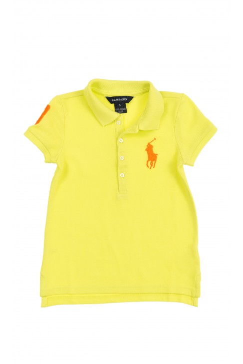Lemon yellow girl polo shirt, Polo Ralph Lauren